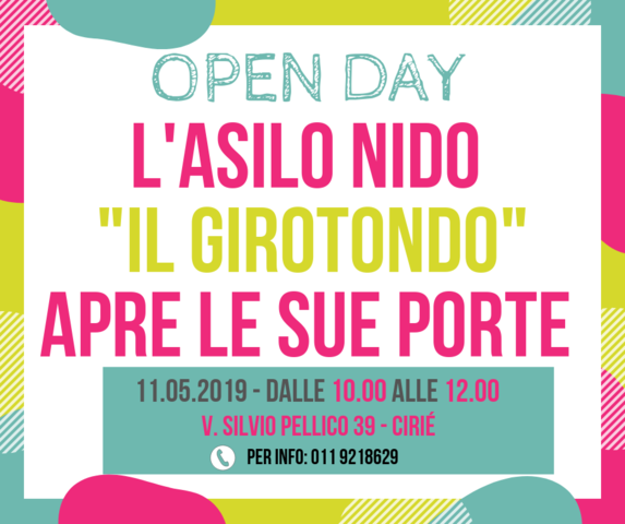 Open day all’asilo nido comunale “Il Girotondo”