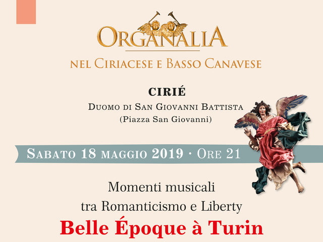 Sabato 18 maggio: Organalia in Duomo a Cirié